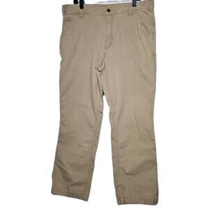 Carhartt Men's Relaxed Fit Workwear Pants Beige Cotton 38x32